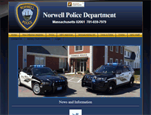 Tablet Screenshot of norwellpolice.com